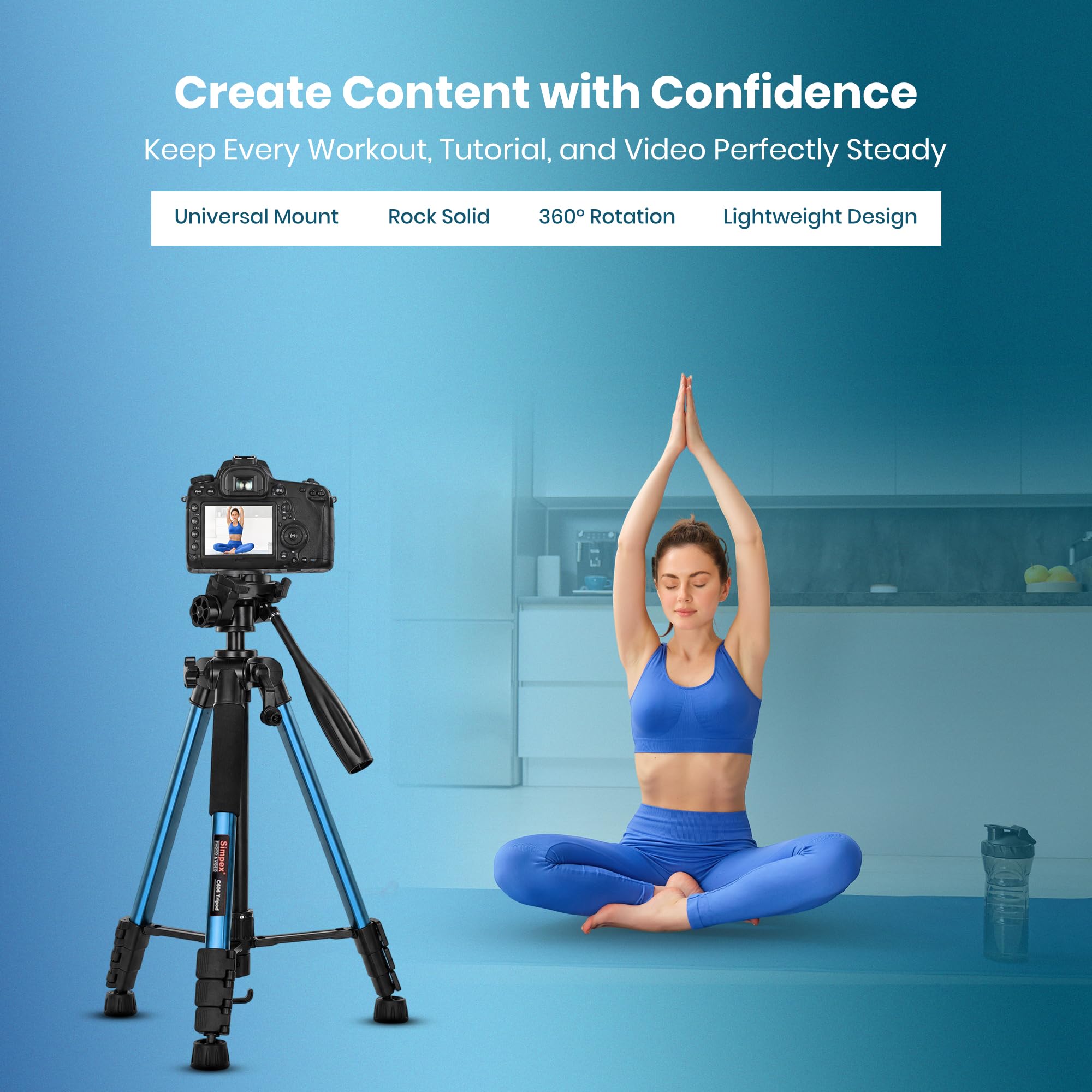 Buy Simpex C-606 Professional Camera Tripod Stand with Carry Bag